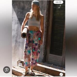Free People in the wild printed barrel pants